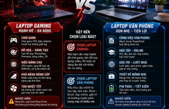 Laptop Gaming hay Laptop Văn Phòng – Nên Chọn Loại Nào?