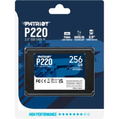 Ổ cứng SSD Patriot P220 256GB | SATA III, 2.5