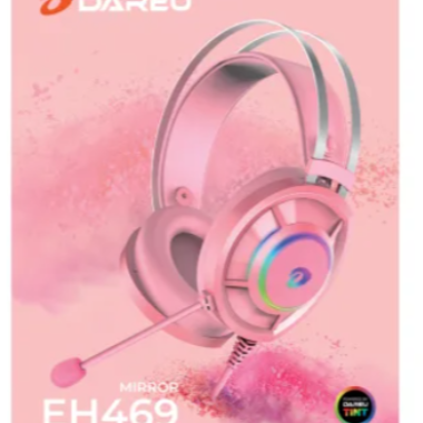 Tai nghe DAREU EH469 QUEEN RGB (Kèm CAT EARS) – Màu hồng