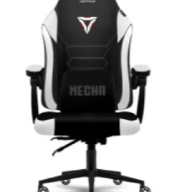Ghế Gaming Centaur MECHA | Chân xoay kim loại, màu đen trắng 