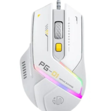 Chuột gaming INPHIC PG1 | 12800 DPI - Trắng