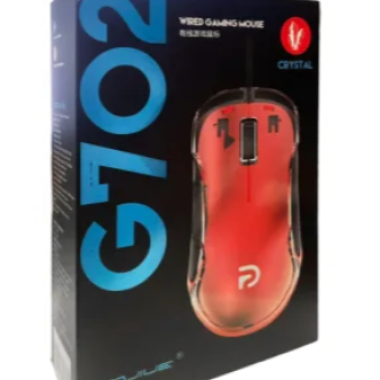 Chuột Gaming Có Dây G702 CRYSTAL Led RGB - RED