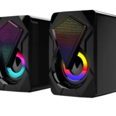 Loa đôi Vi tính 2.0 Leerfei YST-1046 Led RGB - Đen