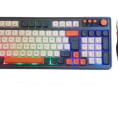 Bộ Bàn phím + Chuột Giả Cơ RAIKU T98 - Black / White / Orange
