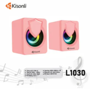 Loa máy tính mini màu hồng Kisonli L1030