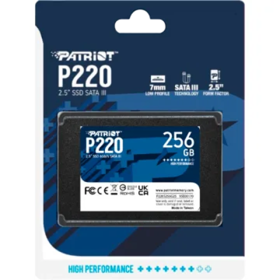 Ổ cứng SSD Patriot P220 256GB | SATA III, 2.5