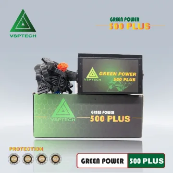 Nguồn VSPTECH Green Power 500 Plus 500W