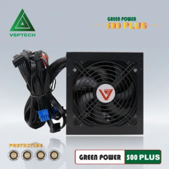 Nguồn VSPTECH Green Power 500 Plus 500W