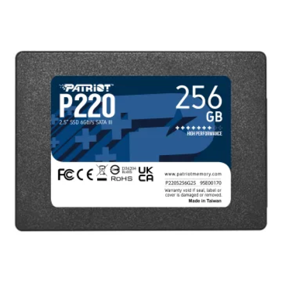Ổ cứng SSD Patriot P220 256GB | SATA III, 2.5