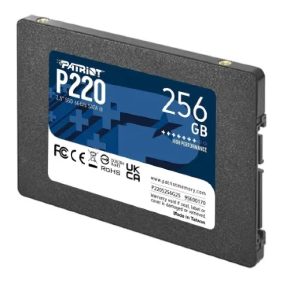 Ổ cứng SSD Patriot P220 256GB | SATA III, 2.5