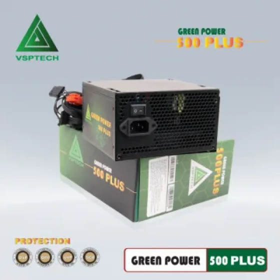 Nguồn VSPTECH Green Power 500 Plus 500W