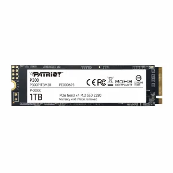 Ổ cứng SSD Patriot P300 1TB | PCIe Gen3 x4 NVMe, M.2 2280