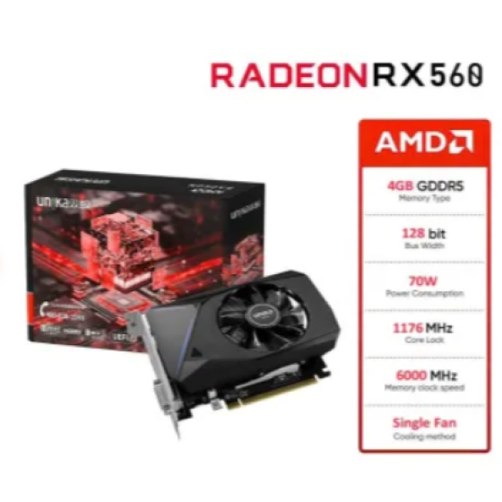 AMD Radeon RX 560 - 4GB GDDR5 UNIKA