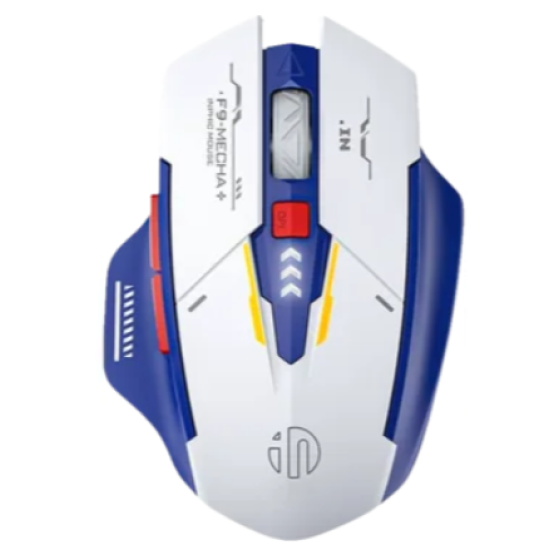 Chuột gaming INPHIC F9 Gundam | Wireless - Trắng Xanh