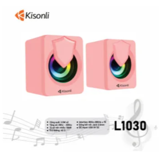 Loa máy tính mini màu hồng Kisonli L1030