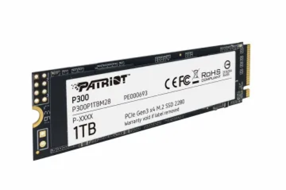Ổ cứng SSD Patriot P300 1TB | PCIe Gen3 x4 NVMe, M.2 2280