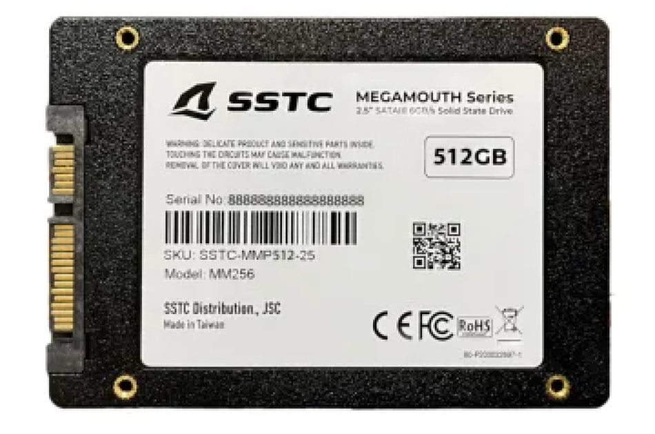 Ổ cứng SSD SSTC Megamouth 512GB Sata III