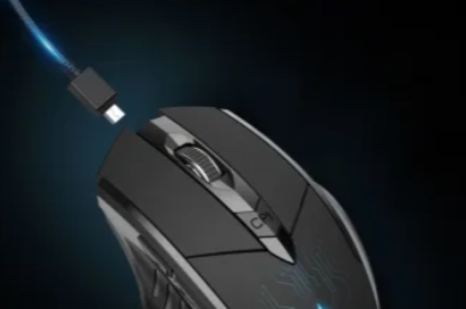 Chuột văn phòng INPHIC F1S Chính Hãng Wireless, 2400 DPI, 95g, Đen